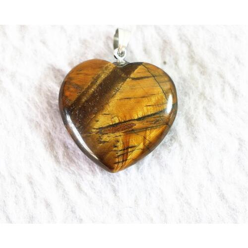 New Tiger Eye stone 25x30mm heart Pendant Beads hot diy jewelry 3pcs B828