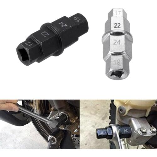 Portable Motorbike Axletree Withdrawal Tool Front Wheel Spindle Dedicated Remove Wrench Hexagon Sleeve