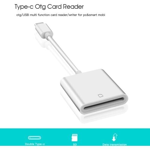 Portable USB 3.1 Type C OTG Card Reader USB-C to SD SDXC Card Reader Adapter Cable for Macbook Samsung Huawei Xiaomi