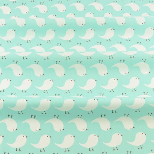 SewingBlue Bird Cotton Fabric Home Textile Quilting Cloth Craft Tecido Patchwork Tissu Bedding Teramila Fabrics Decoration