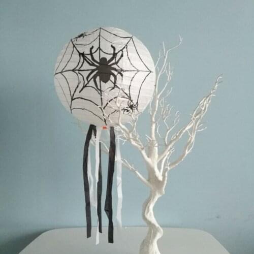 Halloween Pumpkin Folding Paper Lanterns Cartoon Spider Lantern Halloween Birthday Party Decoration Party Supplies PL13