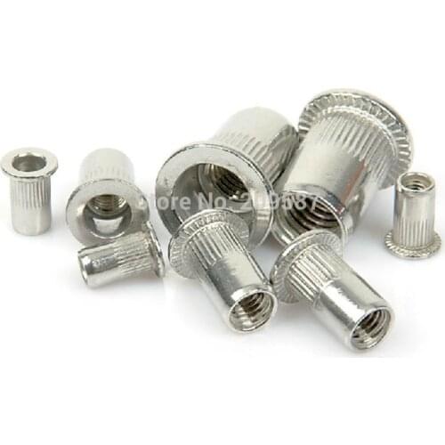 Bulk Pack100 of M4 M5 M6 M8 Metric Threaded Stainless Steel Rivet Nut Rivnut Insert Nutsert