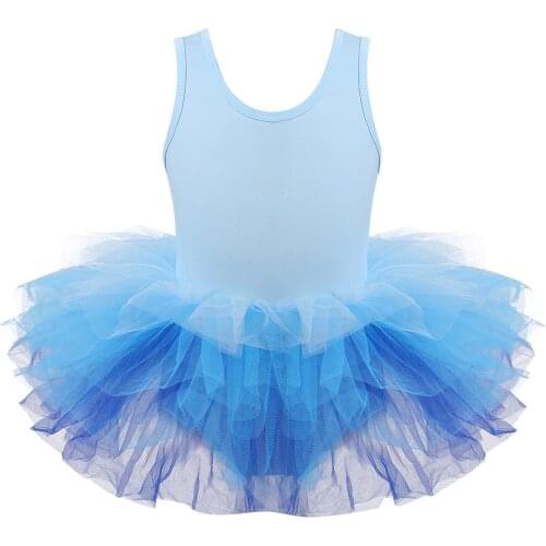Kids Girl Camisole Gauzy Dress Tutu Ballerina Costumes for Ballet Dance Gymnastics Leotard Birthday Party Performance Dance Wear