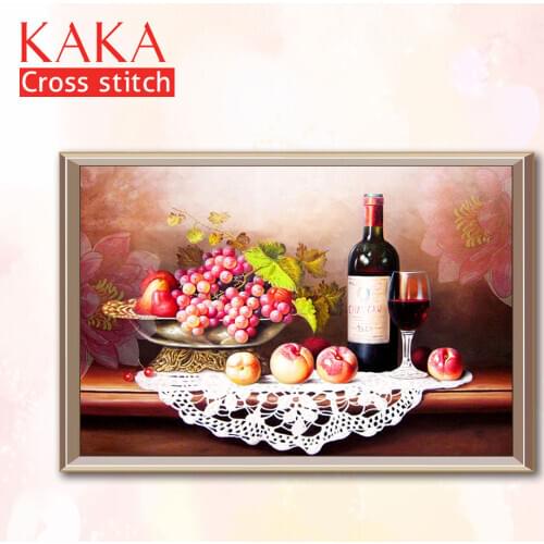 Cross stitch kits,Embroidery needlework sets with printed pattern,11CT-canvas for Home Decor Painting,Flowers Full NCKF249