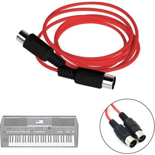 1pc Music Editing Cable Double-ended Five-pin Connection Cable Keyboard Cable 1.5m 3m MIDI Cable Electronic Organ Accessories