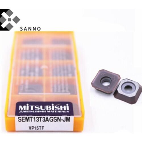 Free shipping SEMT13T3AGSN-JM VP15TF / SEMT13T3AGSN-JM US735 cnc carbide turning milling inserts lathe cutting blade carbide tip