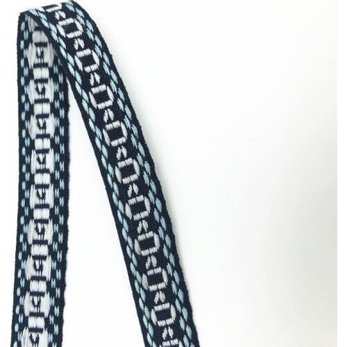 5Yards 12mm 1/2" Invitation Card Gift Packing Jacquard Ribbon Hair Bow DIY Material Woven Webbing Party Christmas Decoration