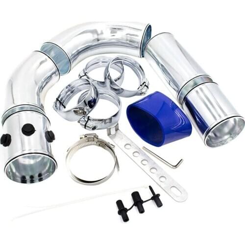 76mm Aluminium Air Filter Turbo Intake Intercooler Piping Cold/Hot Pipe Multifunctional Air Intake Combination Kit