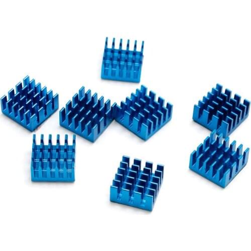 8pcs Aluminium Heatsink For Motherboard DDR VGA RAM Memory IC Chipset Cooler Blue/White
