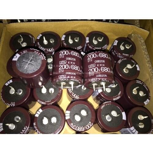 680uF 200V NIPPON KMH Series 30x30mm 200V680uF Aluminum Electrolytic capacitor