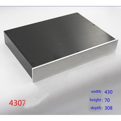 430*70*308MM All Aluminum Amplifier Chassis BZ4307 DIY Box Amp Enclosure Preamp DAC Chassis Amplifier Case Shell