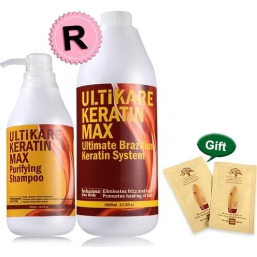 Brazilian 1000ml 12% Formalin With One Piece 500ml Purifying Shampoo Straighten And Smooth Resistant Cruly Hair Treatment