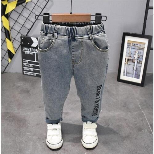 Baby Boy Casual Trousers Kids Boys Clothes Jeans Classic Pants Children Denim Clothing Long Bottoms 2-7years