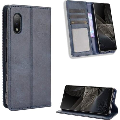 For Sony Xperia Ace II SO-41B Case Premium Leather Wallet Leather Flip Case For Sony Xperia AceII SO-41B Case