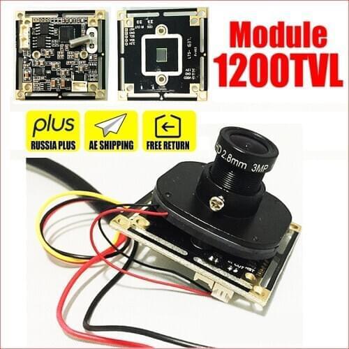 1200TVL CMOS HD CCTV CAMERA FH8510+3005 board chip module Finished Monitor ircut+2.8mm lens+cable product development service