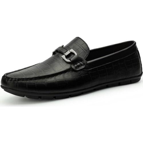 Casual Luxury Brand Summer Men Loafers Cow Leather Moccasins Comfy Breathable Slip On Boat Shoes Lightweight Driving Shoes