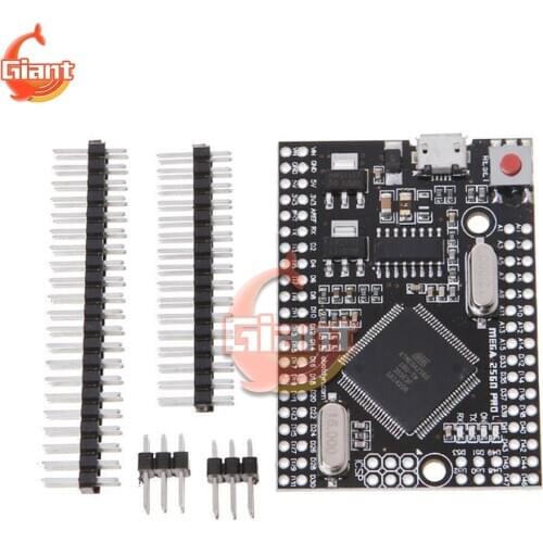 MEGA 2560 PRO Embed CH340G UART-USB ATMEGA2560-16AU Chip with Male Pinheaders Compatible for Arduino Mega2560 Board DIY 38x55mm