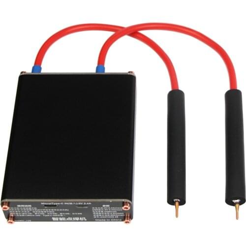 Micro/Type-C Recharge portable diy18650 lithium battery spot welding machine butt welding machine 0.2mm nickel sheet power bank