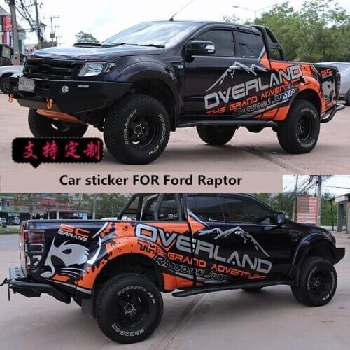 Car sticker FOR Ford Raptor body exterior decoration modification personality sticker sticker off-road vehicle pull flower