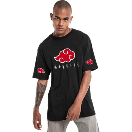 Akatsuki New Fashion T Shirt Men Summer Tide O-Neck Cotton Short Sleeve T-Shirts Streetwear Harajuku T Shirt For Men Women S-3XL