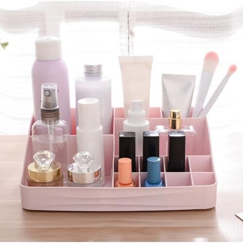 Makeup Skin Cream Management Organizer Box Cosmetics Storage Container Sundries Case Home Office Tabletop Cosmetics Case