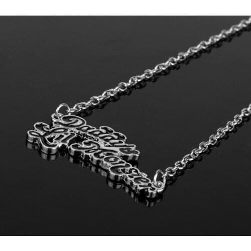 Alloy Suicide-Squads Quinn Big Statement Necklace Daddys Lil Monster Letter Pendant jewelry Men Women Wholesale