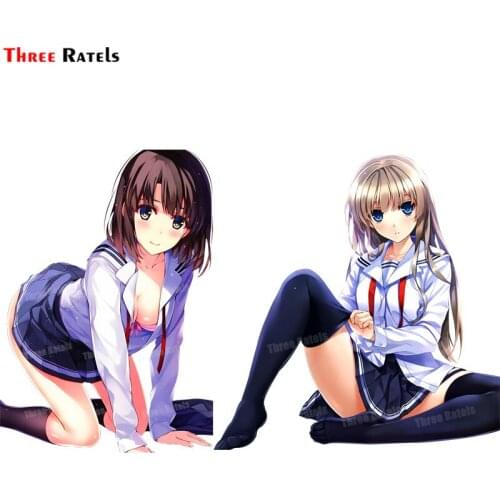 Three Ratels A313 Saekano Eriri Spencer Render For Toyota Prado Decals Car Decoration Stickers Japanese Anime Vinyl Materal