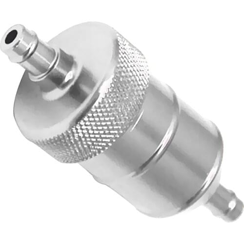 3 Pieces 8mm 5/16" Aluminium Inline Fuel Petrol Diesels Filter Universal