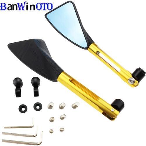 CNC Aluminum Alloy Modified Rearview Mirror Side Motorcycle Mirrors Folding Motorcycle for HONDA KAWASAKI YAMAHA DUCATI BENALI