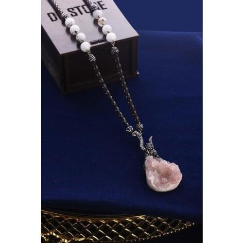 Women desert kuvarsı and agate pendant 20 hsr33 123165087