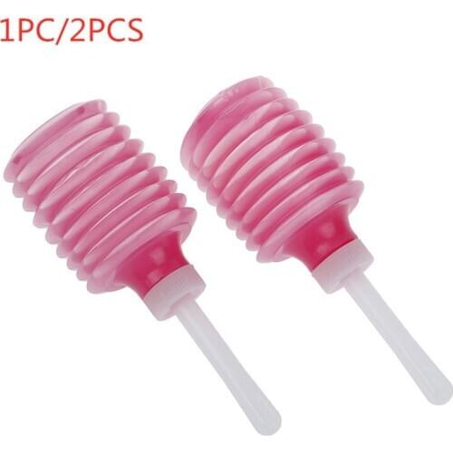 1PCS/2PCS 180ml Disposable Enema Rectal Syringe Vaginal Rinse Plug Anal Vaginal Shower Cleaner Sprayer Tool Medical Anal Cleaner