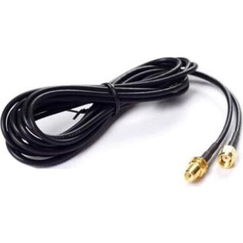 1pcs/lot WiFi WAN Router 3M Wi-Fi Antenna Extension Cable RP-SMA