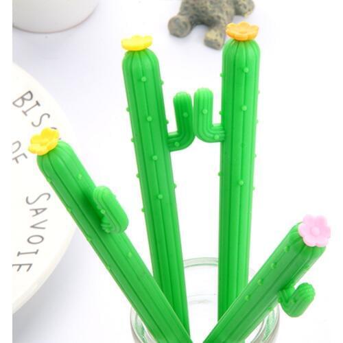20 Pcs Neutral Pen Lovely Shape Black Waterborne Pens Student Stationery Kawaii Pen Material Escolar