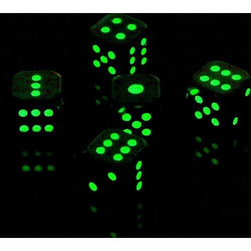 5pcs Polyhedral Noctilucent Dice for Dungeons and Dragons Table Games Board Game Party Gaming RPG TRPG Teaching Projects