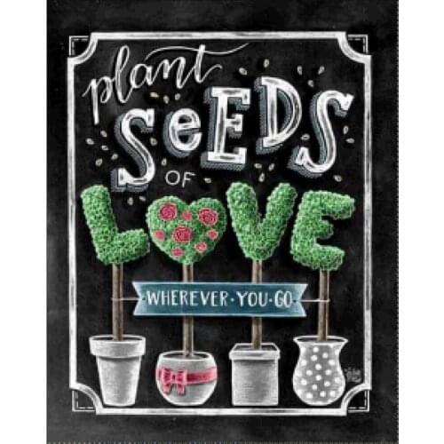 5D blackboard painting pattern diamond painting home decoration stickers diamond embroidery