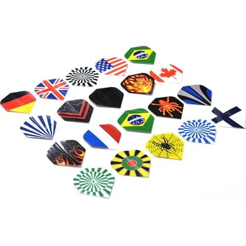 60 pcs Dart Flights 20 Sets Mixed Type Colored Darts Flight Standard Shape