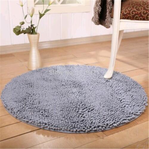 Free shipping 60x60cm Super Soft Comfortable Round Nonslip Microfiber Chenille Floor Mat Bedroom Area Rug Carpet Approx