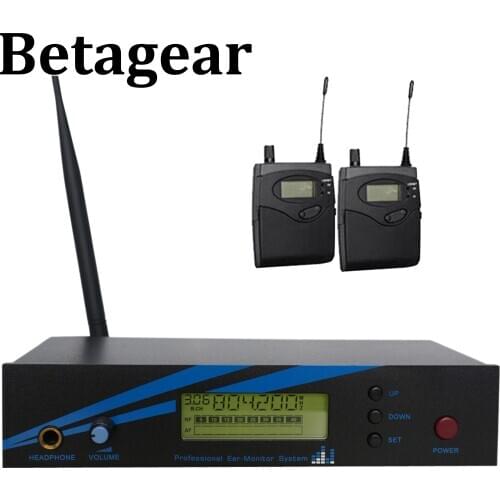 Betagear mono in ear monitor wireless system BK500 single channel 798-830MHz 2 receiver professional performance audio stage