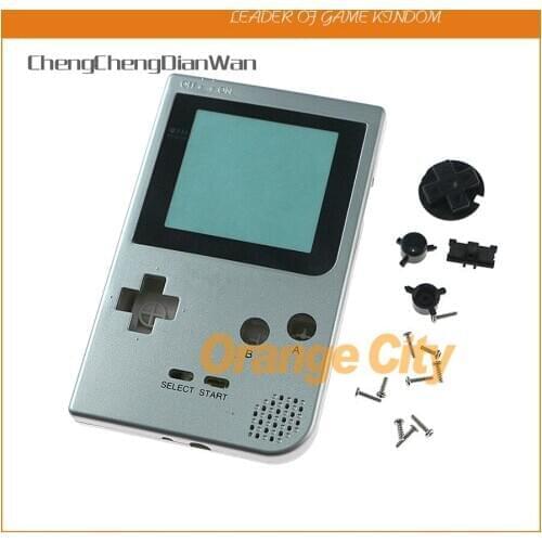 ChengChengDianWan Housing shell case with buttons with label sticker for Gameboy Pocket GBP Case Cover