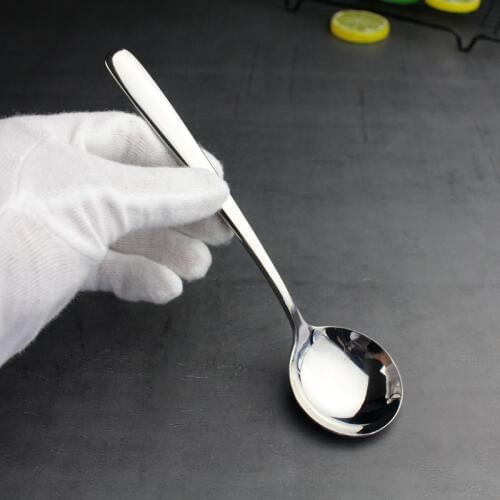 Cookone 304 Stainless Steel Large Round Spoon Dinner Spoon Soup Spoon 1PCS