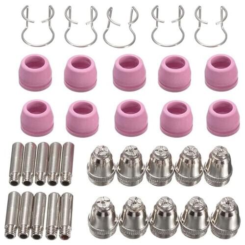 GTBL 35Pcs Air Plasma Cutter Torch AG60 Contact Tips AG-60/SG55/WSD60 Consumable Accessories Kit