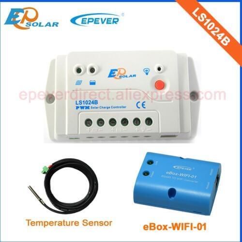 EPsolar LS1024B solar charger controller 10A PWM wifi function for phone app use and temperature sensor