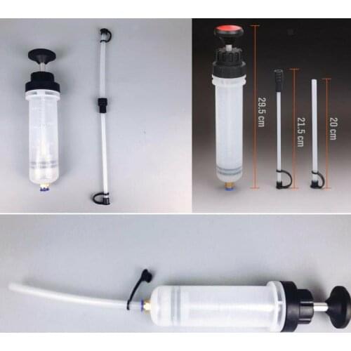 200cc Car Oil Fluid Extractor Filling Syringe Delivery Bottle Manual Pumping ATV Boat Oil Fluid Transfer Pump Auto Accessories