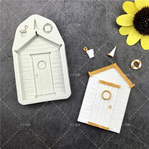 Reusable Silicone mold Door Shape Chocolate Mold Candy Cookie Baking Fondant Mold Cake Decoration DIY Tools ice cream mold