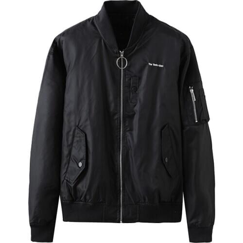 19ss Men Rib New Sleeve Embroidered bat lightning Fashion High couple Baseball Coats & Jackets Abstract digital coat Motor #H83