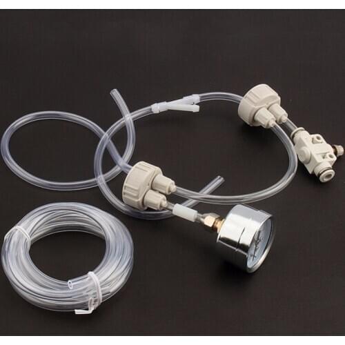 Pressure Air Flow Adjustment Water Plant Aquarium Diy Carbon Dioxide Generator System Kit Fish Plant CO2 Pressure Gauge Kit