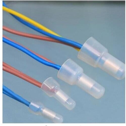 100/pcs Cable End 100pcs Closed End Crimp Caps Electrical Wire Terminals Connectors Cap For AWG 12-10 16-14 22-16