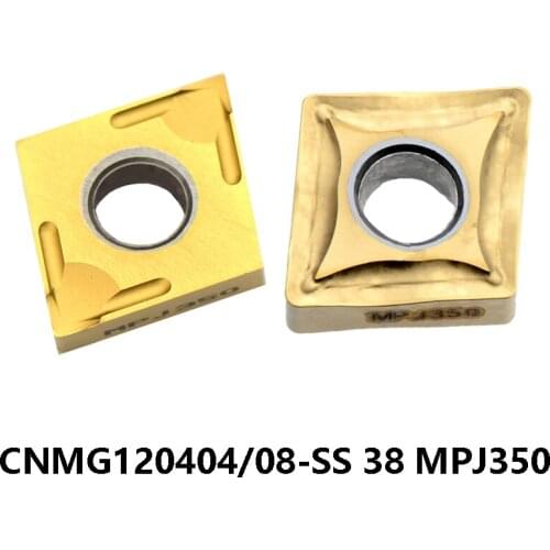 Original CNMG12 CNMG120404-SS CNMG120408-38 SS MPJ350 for Stainless steel CNMG 120404 120408 Carbide Inserts CNC Turning Tools