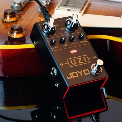 JOYO R-03 UZI Distortion Pedal Guitar Effect Pedal for Heavy Metal Music, With BIAS Knob, True Bypass, Guitar Accessories