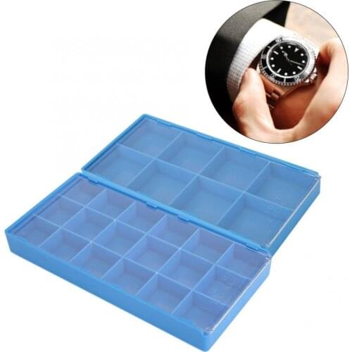 Plastic Watch Parts Storage Box Organizer Watchmaker Repairing Tools Storage Tray Plastic Watch Display Container Watch Holder l